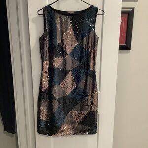 Luisa Spagnoli, size small, metallic sequin dress